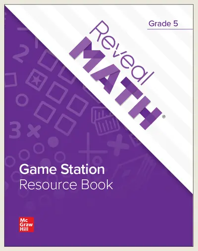 Reveal Math Game Station Resource Book, Grade 5
