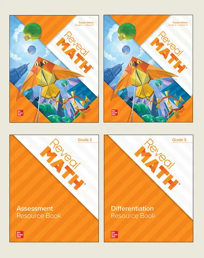 Reveal Math, Grade 3, Print Teacher Edition Resource Package
