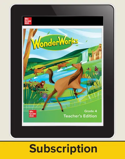 WonderWorks Grade 4 Teacher Workspace 2 year subscription