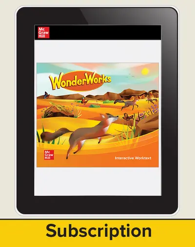 WonderWorks Grade 3 Student Workspace 2 Year Subscription