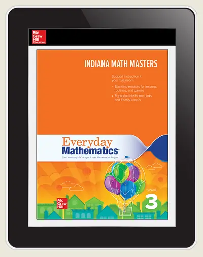 Everyday Mathematics 4 Indiana Student Center Grade 3, 1-Year Subscription