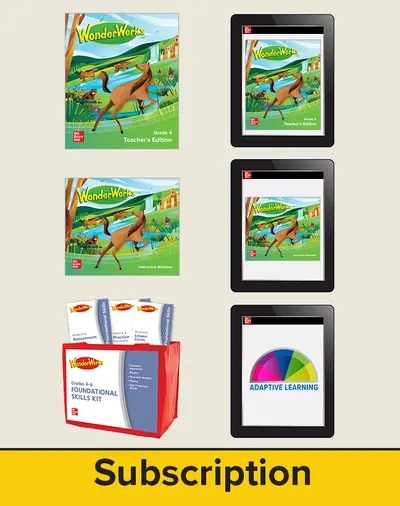 WonderWorks Grade 4 Comprehensive Classroom Package with 2 Year Subscription