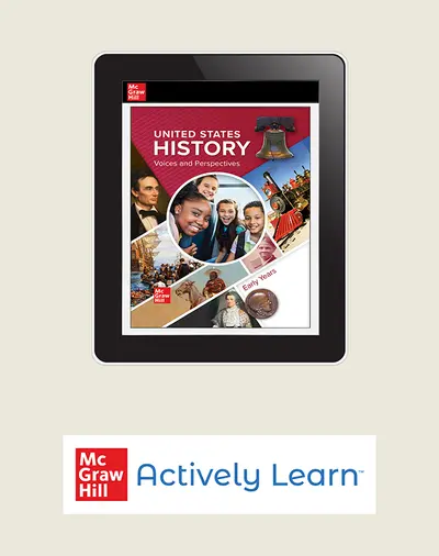 United States History: Voices and Perspectives, Early Years, Digital Student Bundle with Actively Learn Social Studies, 1-year subscription