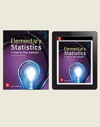 Bluman, Elementary Statistics High School Edition 1e, 2024, Student Print & Digital Bundle (Student Edition with Online Student Edition), 3-year subscription