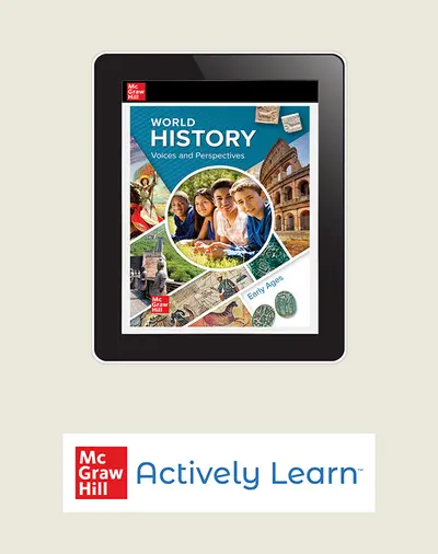 World History: Voices and Perspectives, Early Ages, Digital Student Bundle with Actively Learn Social Studies, 1-year subscription