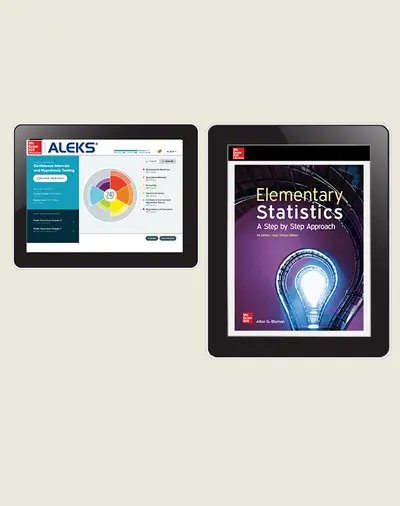 Bluman, Elementary Statistics High School Edition 1e, 2024, Online Student Edition Plus ALEKS via my.MHEducation.com Digital Bundle, 3-year subscription