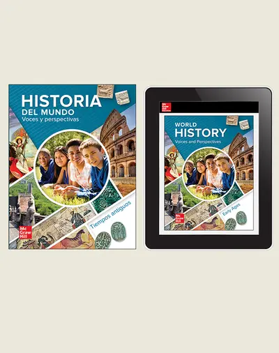 World History: Voices and Perspectives, Early Ages, Spanish Student Bundle, 6-year subscription