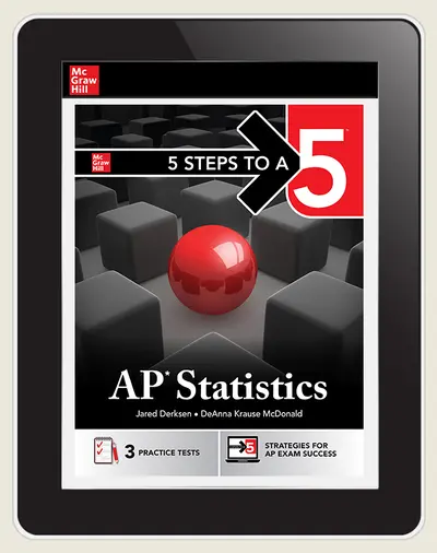 5 Steps to a 5: AP Statistics, 1 year student subscription