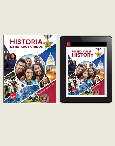 United States History, Modern Times, Spanish Student Bundle, 1-year subscription