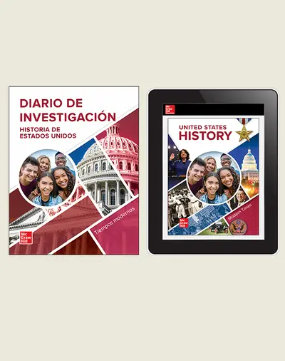 United States History, Modern Times, Spanish Student Inquiry Bundle, 6-year subscription