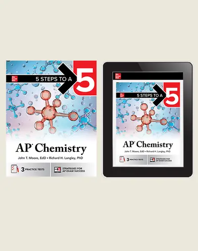 5 Steps to a 5: AP Chemistry, Student Bundle, 1 year