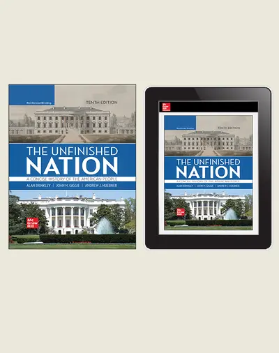 Brinkley, The Unfinished Nation, 10e, 2023 Student Print & Digital Bundle (Student Edition with Online Student Edition), 1-year subscription