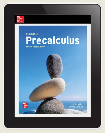 Miller, Precalculus High School Edition 1e 2024 Online Student Edition 3 yr subscription