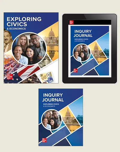 Exploring Civics and Economics, Student Bundle Plus Inquiry Journal, 1-year subscription