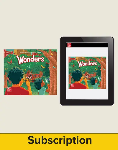 Wonders Grade 1 Valued Customer Student Bundle with 6 Year Subscription