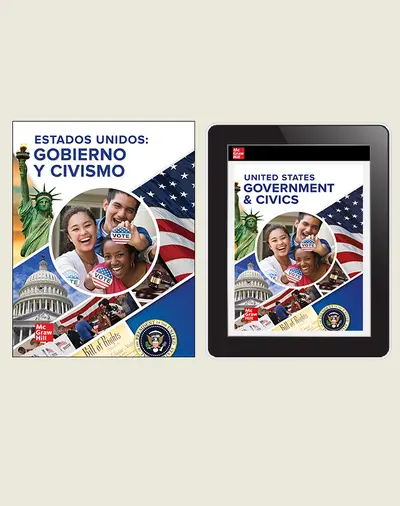 United States Government and Civics, Spanish Student Bundle, 1-year subscription