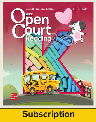 Open Court Reading Grade K Comprehensive Student Print and Digital Bundle, 3 Year Subscription