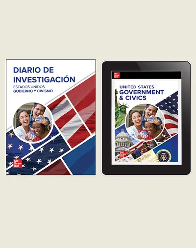 United States Government and Civics, Spanish Student Inquiry Bundle, 1-year subscription