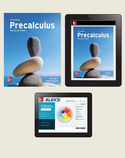 Miller, Precalculus High School Edition, 1e, 2024, Student Print & Digital Bundle Plus ALEKS via my.MHEducation.com (Student Edition with Online Student Edition and ALEKS), 1-year subscription