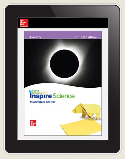 CUS SC Inspire Science: Grade 5, Online Student Center, 6-Year Subscription