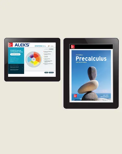 Miller, Precalculus High School Edition, 1e, 2024, Online Student Edition Plus ALEKS via my.MHEducation.com Digital Bundle, 3-year subscription