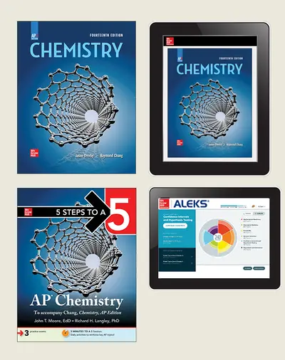 Chang, Chemistry, 2023, 14e, AP Edition, Premium Student Print & Digital Bundle Plus ALEKS via my.MHEducation.com (Student Edition with Student Subscription, 1 copy of 5 Steps, and ALEKS), 8-year subscription