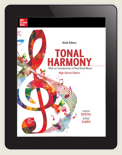 Kostka, Tonal Harmony High School Edition 9e, 2024 Online Student Edition 6 yr subscription