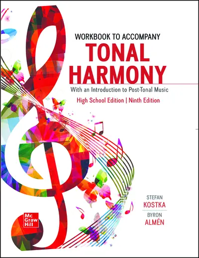 Kostka, Tonal Harmony High School Edition 9e, 2024 Workbook