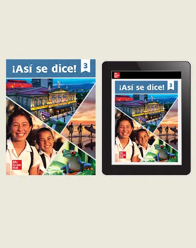 ¡Así se dice! Level 3, Student Print and Digital Bundle, 1-year subscription