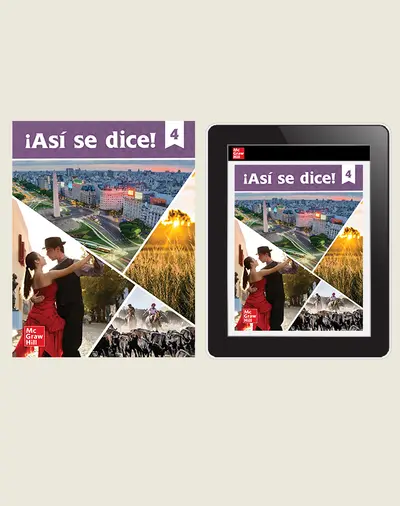 ¡Así se dice! Level 4, Student Print and Digital Bundle, 1-year subscription