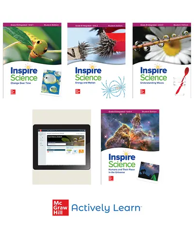 Inspire Science, Integrated Grade 8, Comprehensive Student Bundle with Actively Learn, 1-Year Subscription