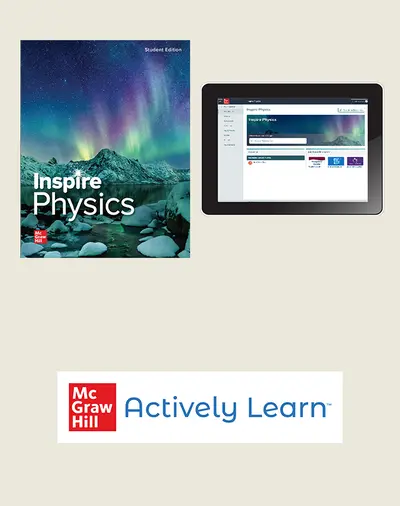 Inspire Science: Physics, G9-12 Comprehensive Student Bundle with Actively Learn Science, 1-year subscription