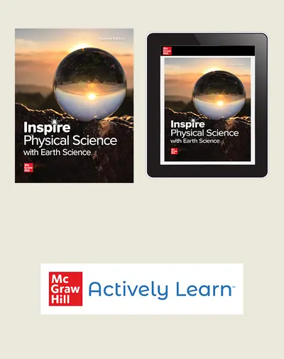 Inspire Physical Science with Earth, G9-12 Comprehensive Student Bundle with Actively Learn Science, 1-year subscription