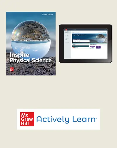 Inspire Science: Physical Science G9-12, Comprehensive Student Bundle with Actively Learn Science, 1-year subscription