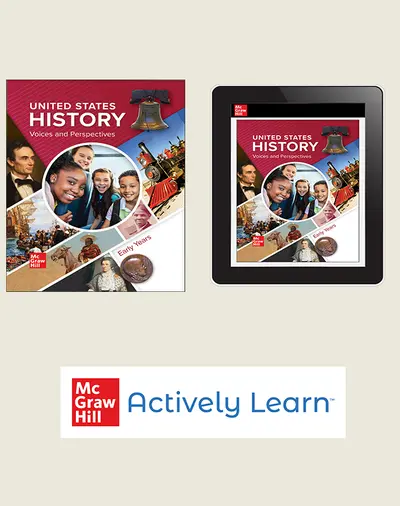 United States History: Voices and Perspectives, Early Years, Student Bundle with Actively Learn Social Studies, 1-year subscription