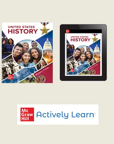 United States History, Modern Times, Student Bundle with Actively Learn Social Studies, 1-year subscription