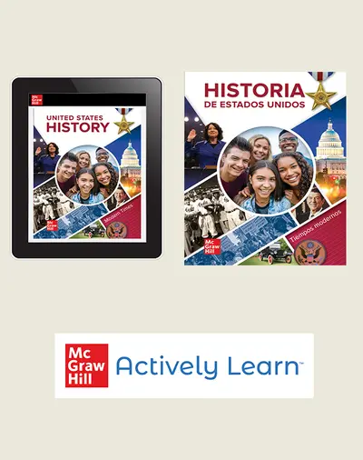 United States History, Modern Times, Spanish Student Bundle with Actively Learn Social Studies, 1-year subscription