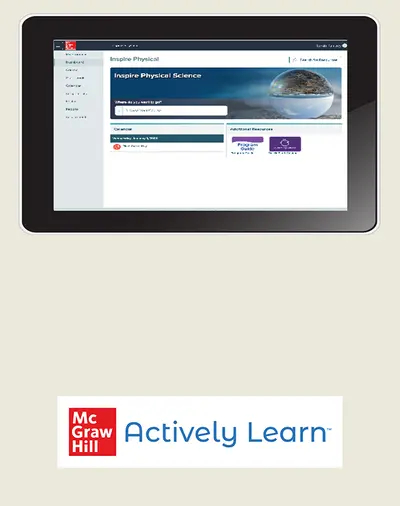 Inspire Science: Physical Science G9-12, Digital Student Bundle with Actively Learn Science, 1-year subscription