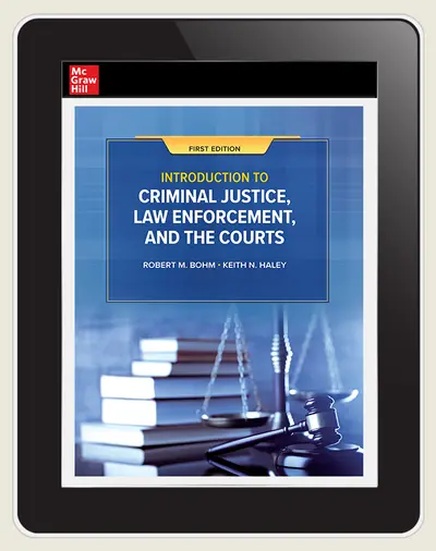 Introduction to Criminal Justice, Law Enforcement, and the Courts, Student Online Course, 1-year subscription