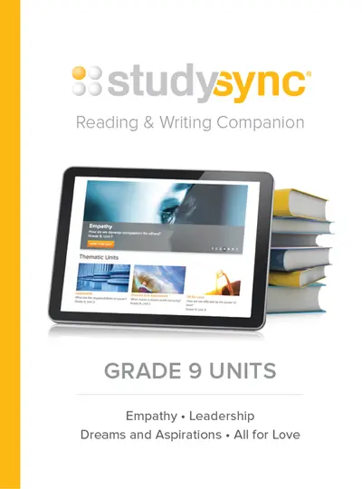 StudySync Grade 9, Reading and Writing Companion Units 1-4